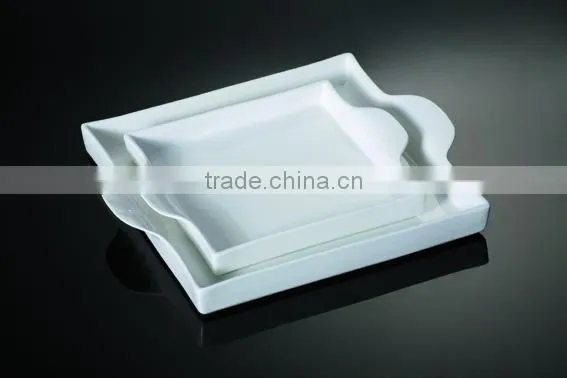 square ceramic bakeware with handle H5508