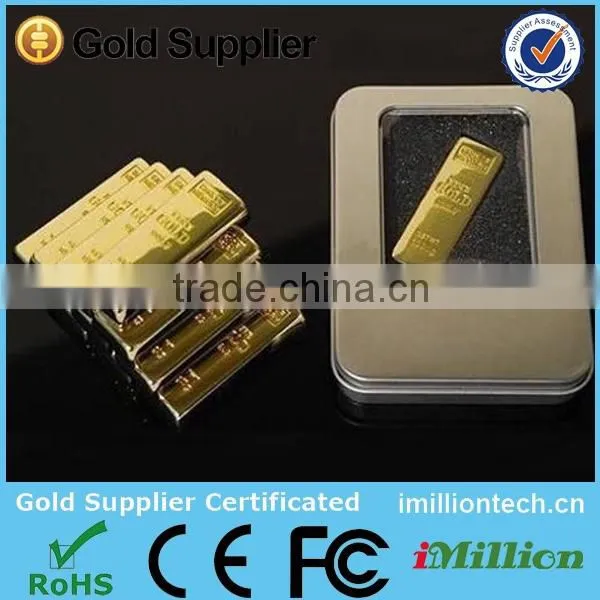Custom Logo Gold Bar USB Flash Drive photo-4