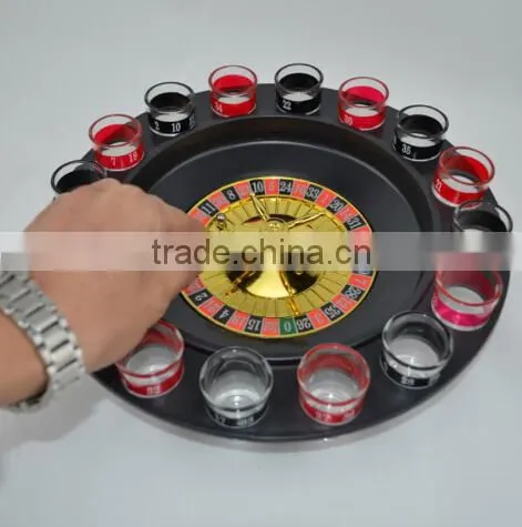 Shot Glass Roulette Drinking Game Set , Russian Turntable Wine Set , Holiday Drinking Game photo-3