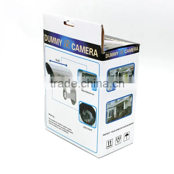 Security CCTV False Outdoor CCD Camera Red LED Light Bullet Dummy Camera photo-5