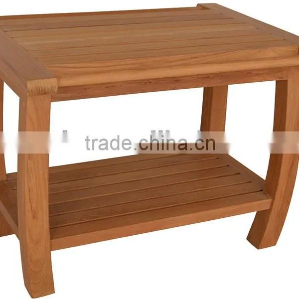 Grade A Teak Wooden Shower Bench Safety for the Elderly FSC Approved