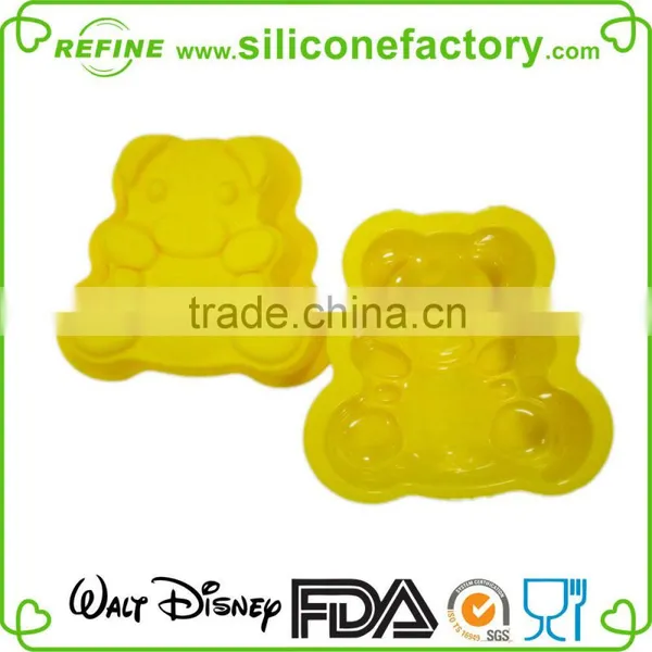 Non-stick Funny Bear Shaped Silicone Cake Mould photo-6