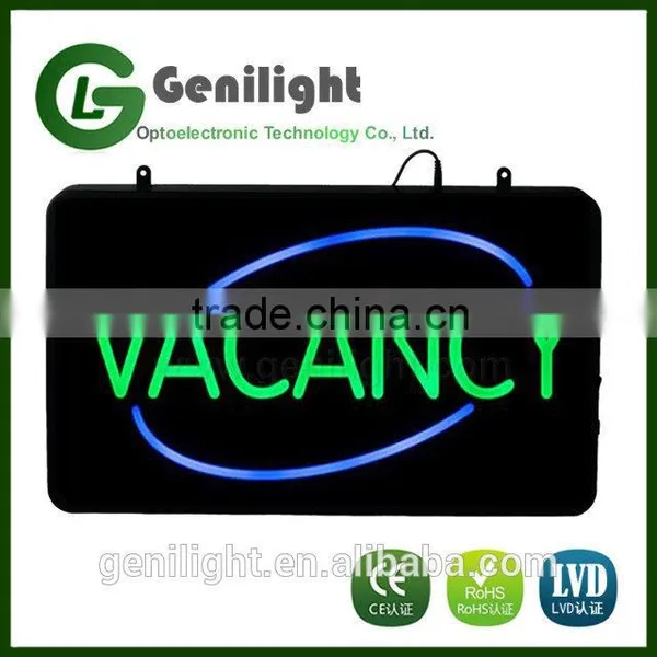 Welcome High Visible LED Neon Light Business Motion Open Sign Chain Switch photo-3