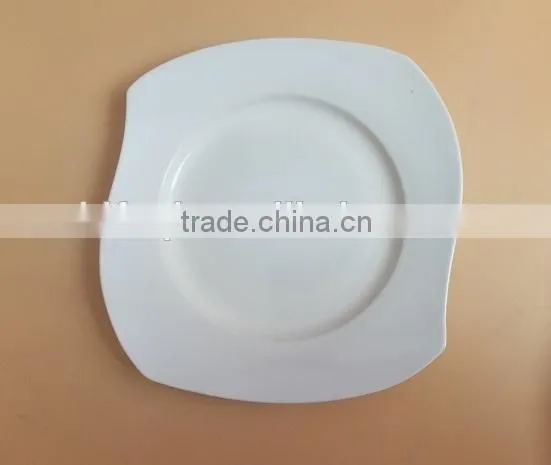 Restaurant Dinning Rotating Ceramic Plates for Hotel Cheap White Porcelain Dinner Plates Bulk Stock