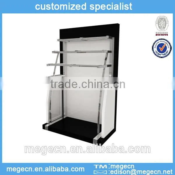 4 Tiers Wood Trousers Promotion Rack Display Shelf