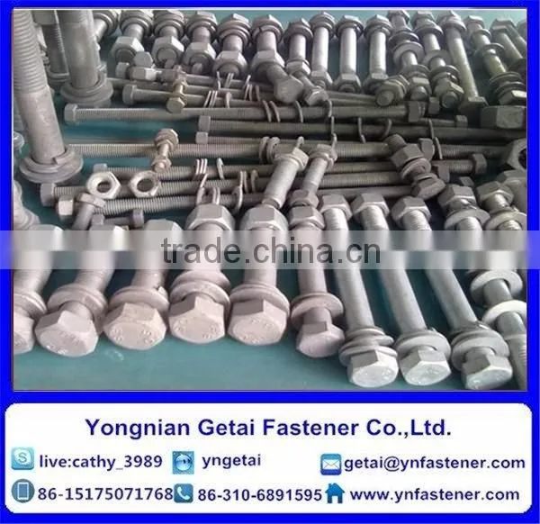 Hot Dip Galvanized Hexagon Bolts DIN 933 DIN 931 Grade 4.8 photo-4