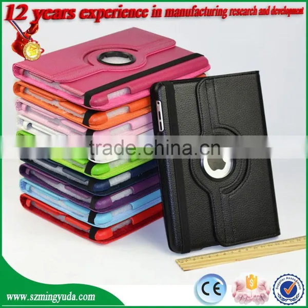 Wholesale New 360 Rotating Stand PU Case For Ipad Air Air2 , Hot Selling PC+PU Rotating Leather Case