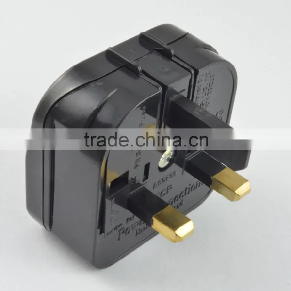 New Product China Wholesales,Euro to UK BS1363 Converter Plug With FUSE 13A ,ac Plug Adapter Male to Male photo-4