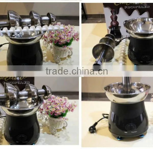 Free Shipping 2016 Hot Sale Chocolate Fountain Fondue Christmas Waterfall Machine for Event Wedding Children Birthday Party photo-2