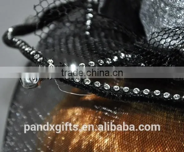 Glitter Skull Lace Net Headband photo-3