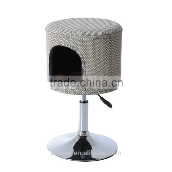 Pawhut 23"-26" Beige Height Adjustable Modern Cat Condo photo-2