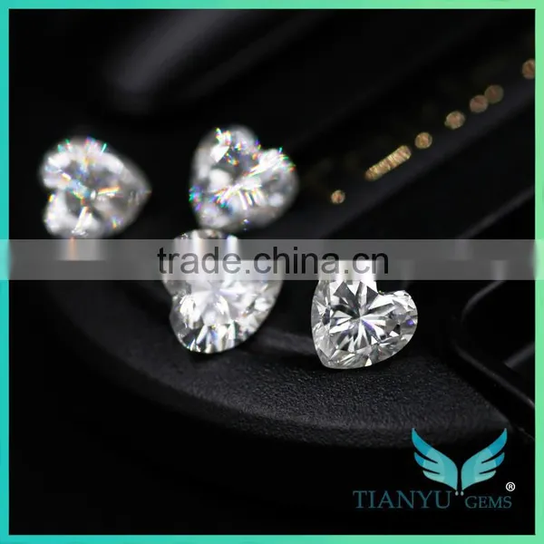 Heart Shape Forever One Moissanite Gemstone 5 -8mm, 0.45-1.9ct,Heart Moissanite Engagement Ring for Jewelry photo-6