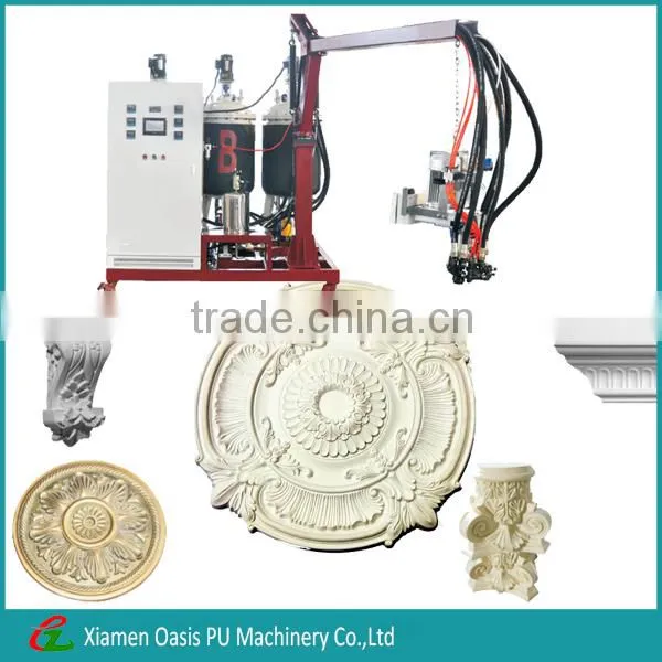High pressure insulation spray tray polystyrene machine for making plastic lumber