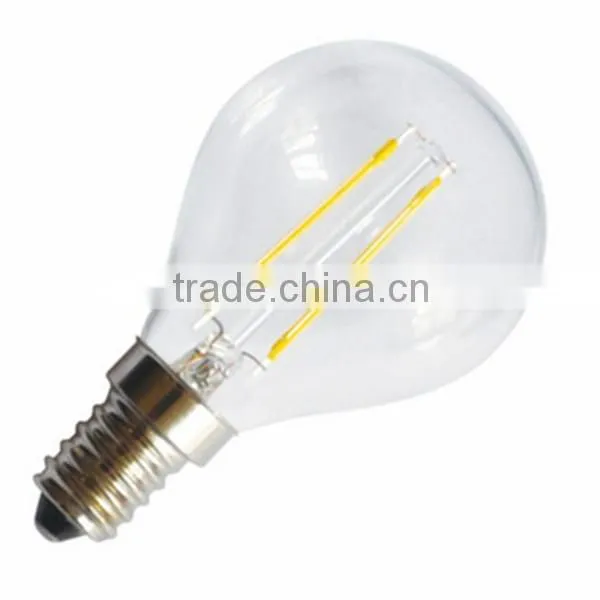 E14 LED Filament Bulb 2W G45 LED Bulb COB Filament 360 Degree