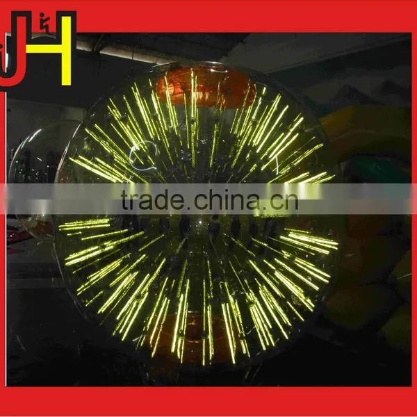 2.6m High Quality Giant Light Inflatable Zorb Ball on Night photo-2