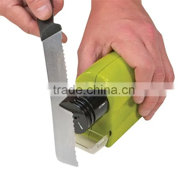 Battery Portable Multi Professional KME Kitchen Scissor Electric Knife Sharpener photo-2
