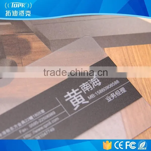 Printing Frosted Transparent Clear Pvc Cards photo-2