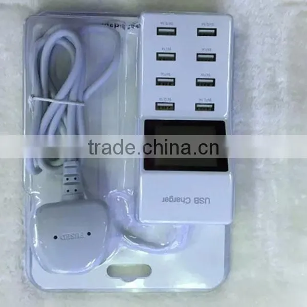 8 Usb Ports Power Strip With LED Innovative Display Screen photo-6
