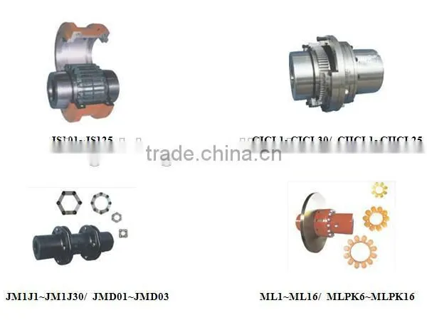 Drum coupling Torque limiter coupling Grid coupling
