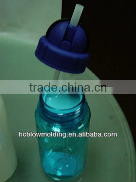 OEM Blow Molding PP Plastic Water Bottle With Straw HDPE Drinking Bottle for Sale photo-5
