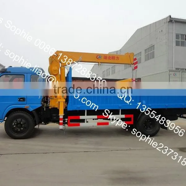 Dongfeng 8x4 Truck With Crane,truck With Loading Crane,crane Truck With Flatbed photo-2