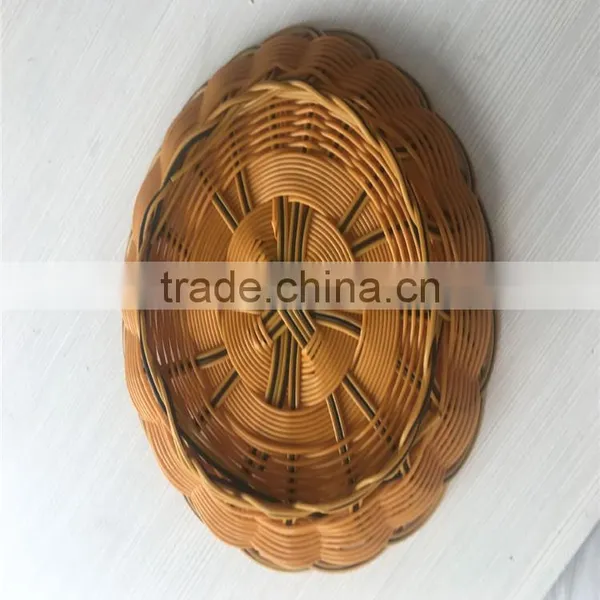Beautiful Plastic Rattan Storage Basket for Supermarket photo-4