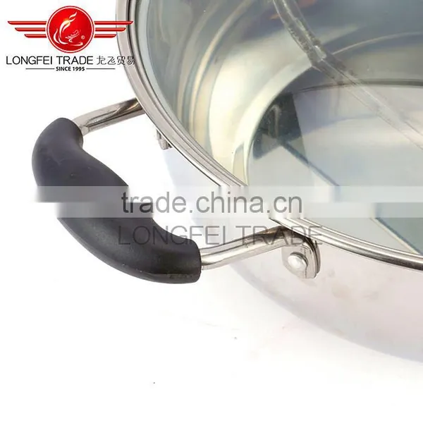Stainless Steel Asia Hot Pot/two Flavor Soup Pot/chafing Dish Soup Pot With a Clapboard photo-5