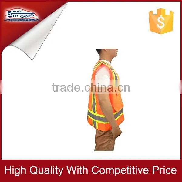 Multi-pockets Orange Reflective Safety Vest photo-2