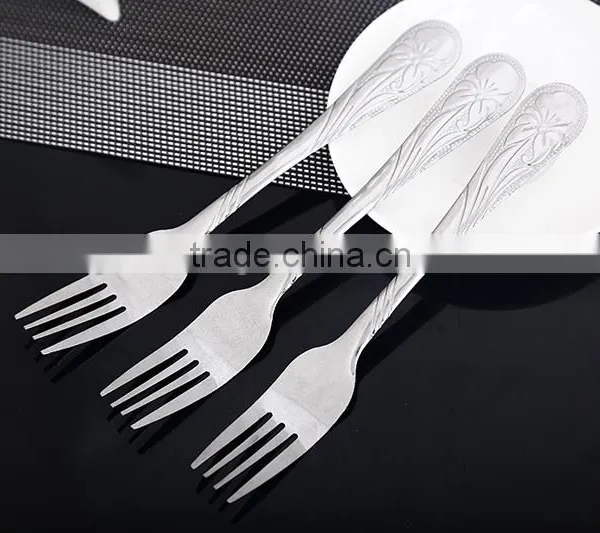 Best Selling Silver Stainless Steel Cake Fruit Forks Fully Stock photo-3