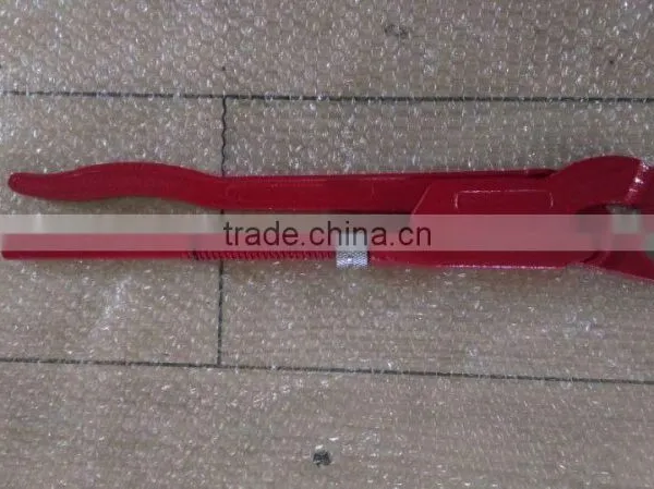 High Quality Chrome Vanadium Steel Adjustable Pipe Wrenches,45 Angle-type Straight Jaws photo-4