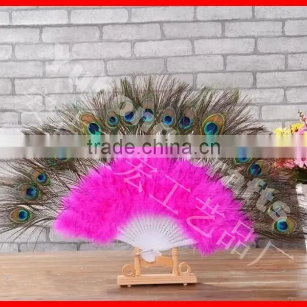 Wholesale Peacock Feather Foldable Fan photo-6