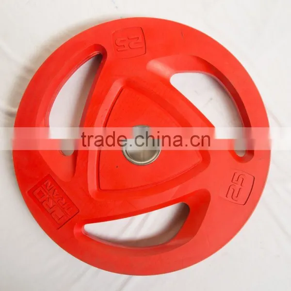 3 Holes Commercial Rubber Bumper Plates Weight Plate photo-4