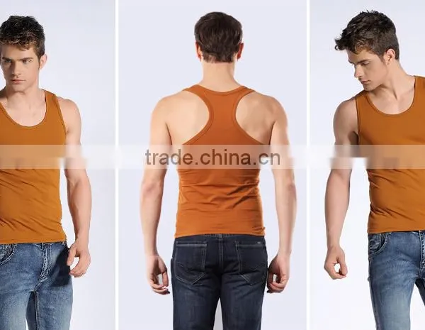 Bodybuilding Clothing Athletic y Back 95%cotton+5%spandex Stringer Plain Tank Top Men photo-5