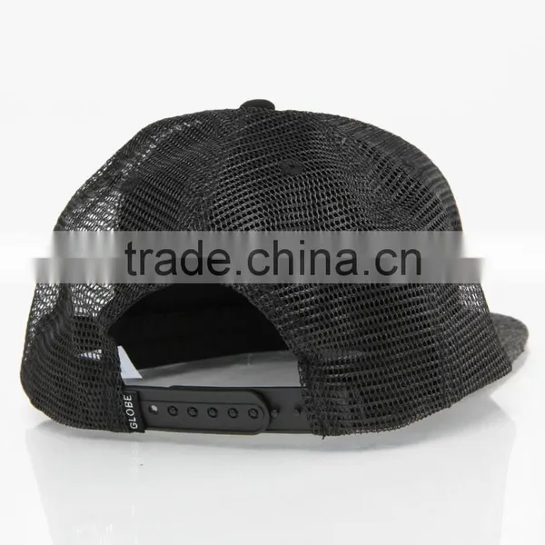 5 Panel Embroidery Patch Flat Brim Custom Cheap Trucker Cap photo-3