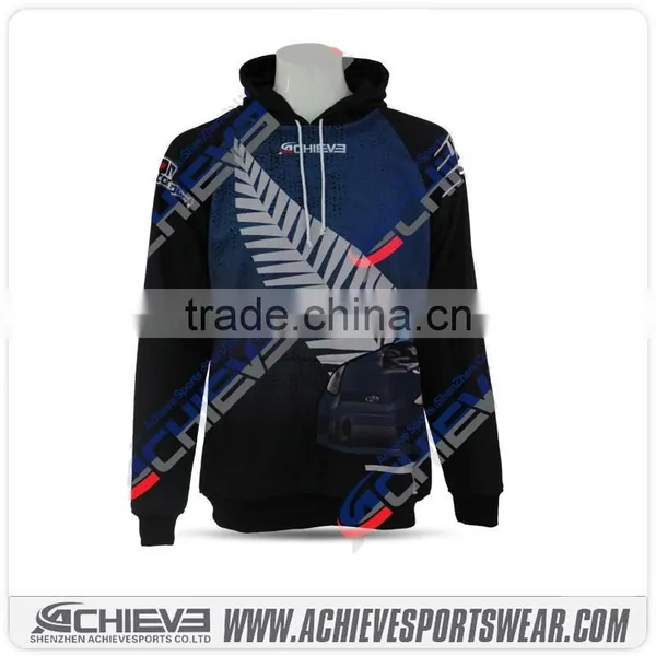 100% Polyester Sublimation Sportswear Single Custom Hoodies