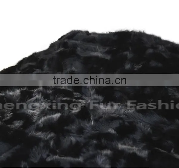 CX-D-115 New Custom 100% Real Fox Fur Sofa Throws Blanket, Decorative Throw photo-2