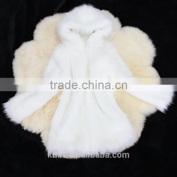 2016 New Fashion Faux Fox Fur Coat Women Winter Medium Long Short Luxury Fake Fur Coats Female Hooded Jacket Overcoat Mink Coat photo-3