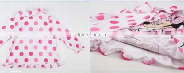 Mikey Mouse Printing Patent Licensing Girl Pajamas White Sleeping Wear photo-2