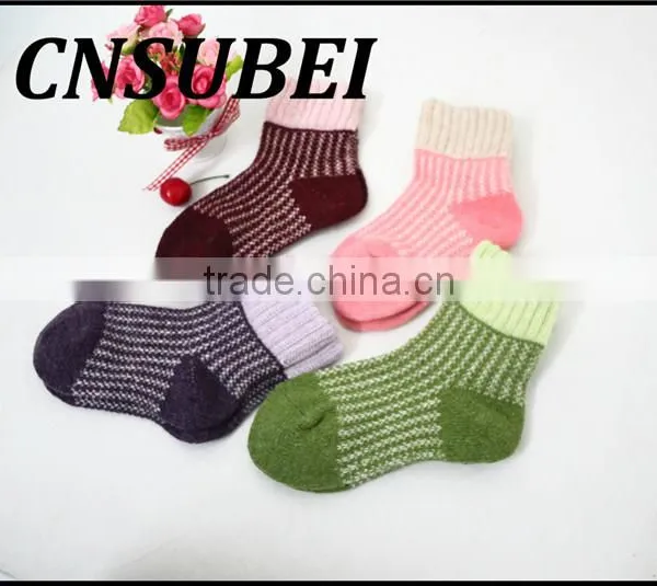 China Supplier Customized Winter Child Baby Colorful Rabbit Wool Tube Socks photo-6