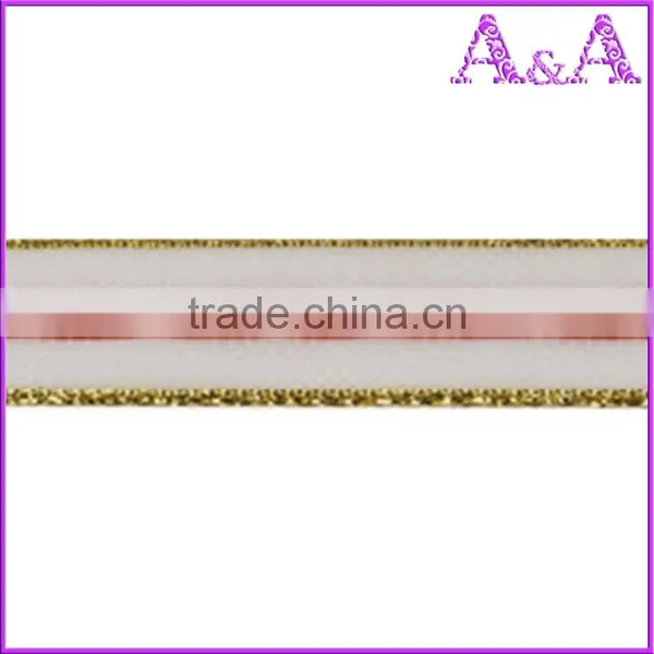 Fancy Christmas Decoration Wired Ribbon,Custom Decorative Grosgrain Ribbons photo-2
