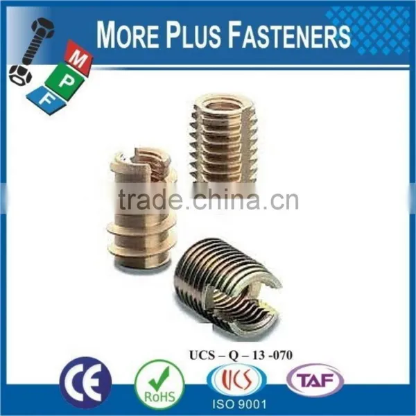 Made in Taiwan Stainless Steel Self Tapping Groove Pin Threaded Insert Threaded Nut For Plastic photo-4