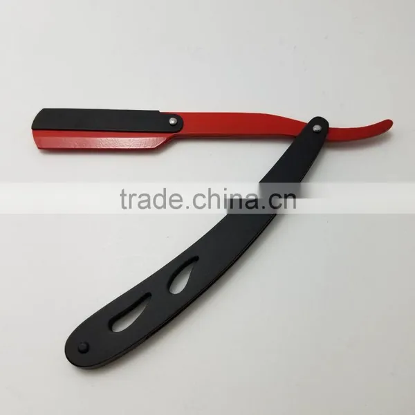 Professional Men's Shaving Razor Red Blade Black Handle photo-5