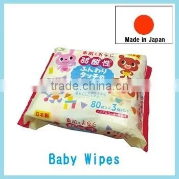 Japan Baby Wipes Baby Wipe 80sheets 3p/pack Wholesale