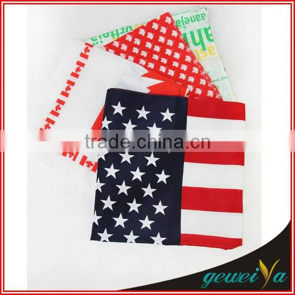 Printed World Cotton Flag Handkerchief photo-3