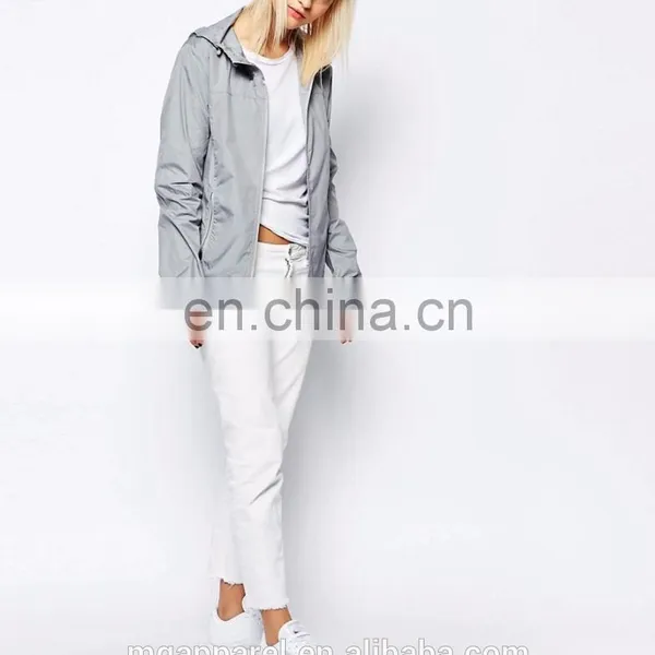 Wholesale Fashion Cheap Plain Windbreaker Jacket for Women 2016 photo-5