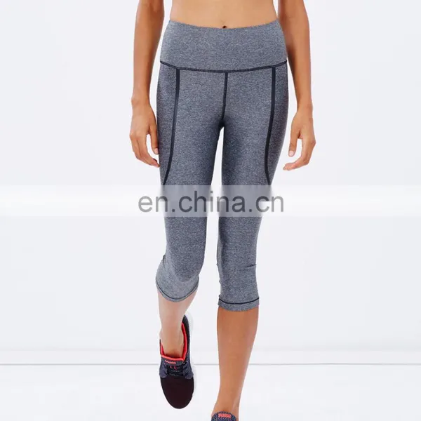 Factory Powershap Knee Capris Wholesale Croped Legging