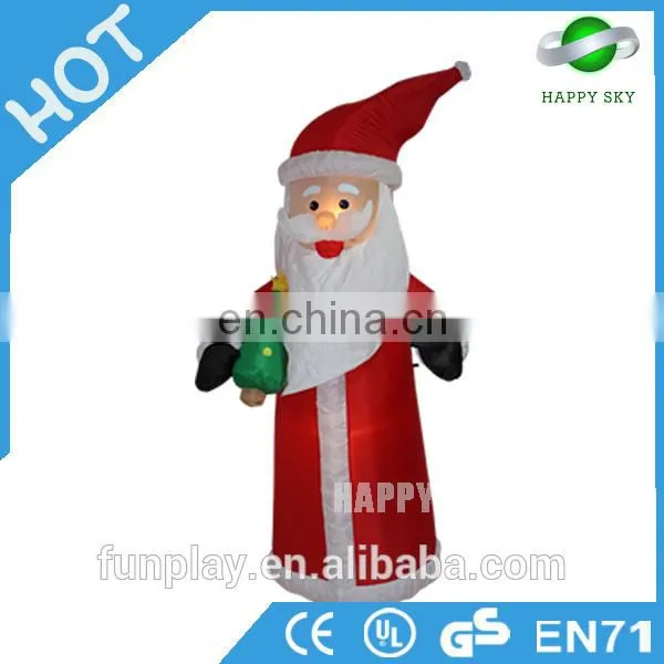 HI Charming Advrtising Inflatable Christmas Old Man Christmas Decoration Santa Claus for Sale photo-2