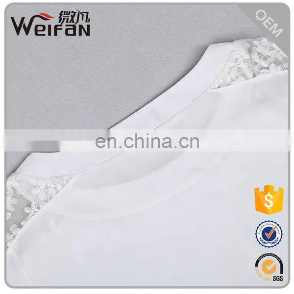 Adults Age OEM Crew Collar White Blank Woman Clothes Plain Dyed Women T Shirts photo-4