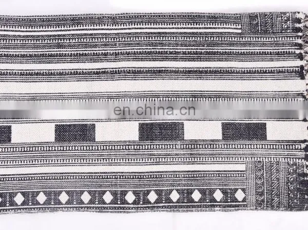 Indian Beautiful Home Decor Hand Block Print Rug Woven Cotton Carpet Bohemian Floor Mat photo-3