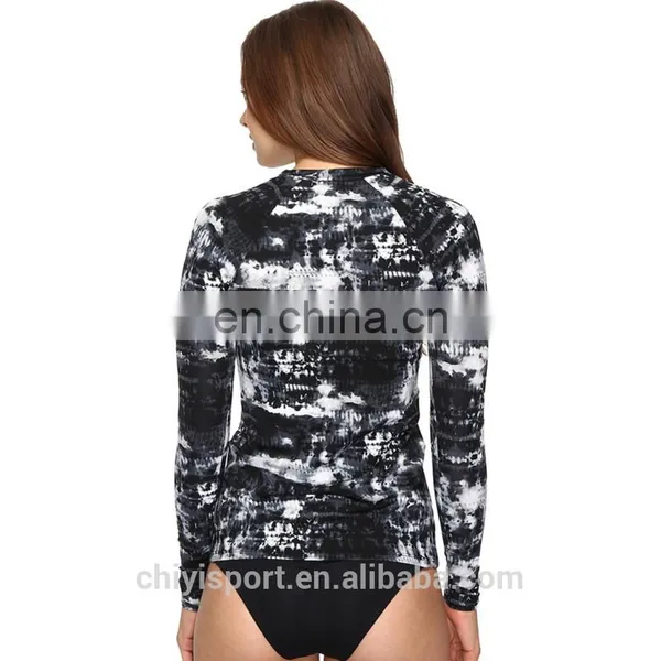 Custom Printed Women Long Sleeves Rash Guards Rashguards photo-3